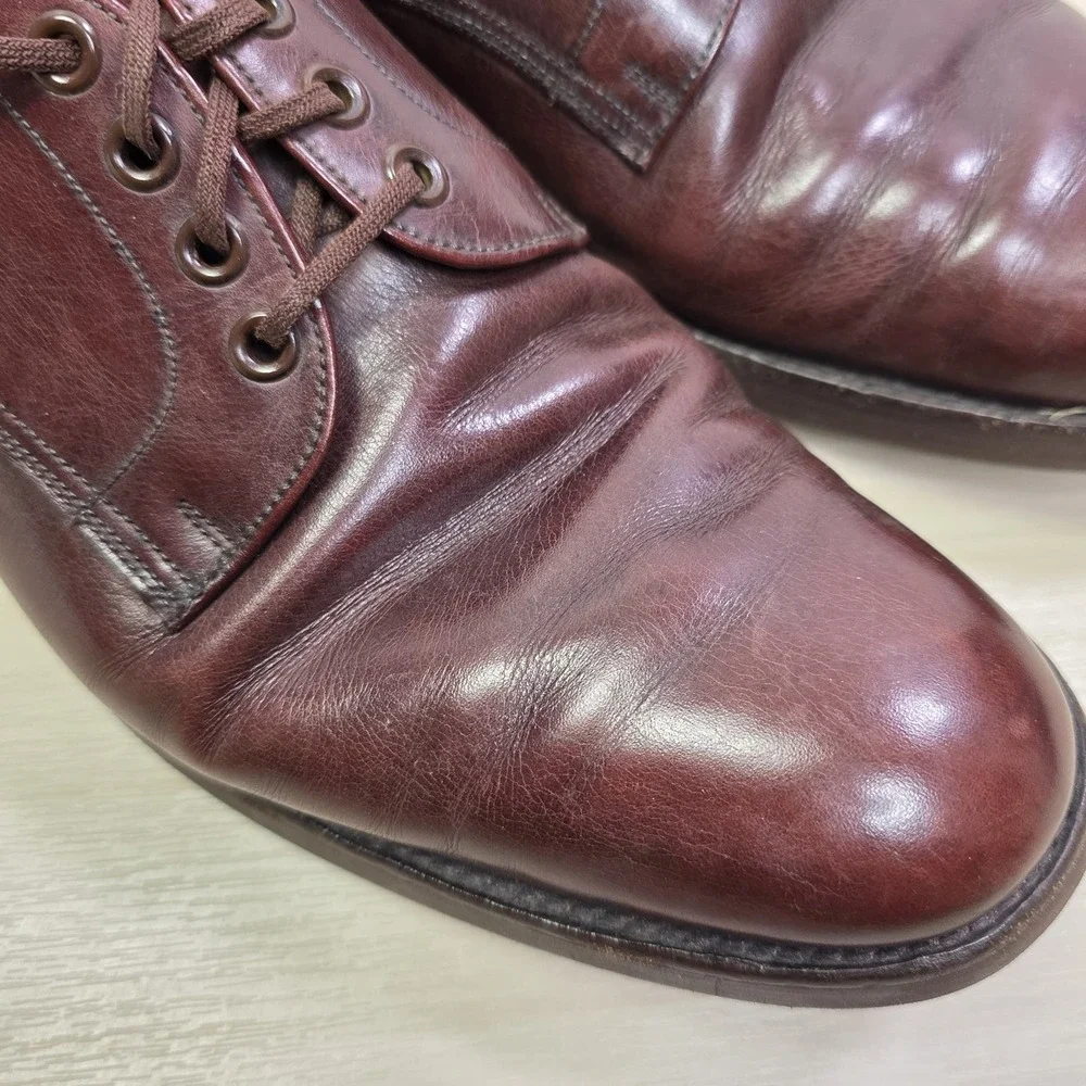 Brooks Brothers English Men's Brown Leather Derby Shoes Lace Up Size 11‎ US